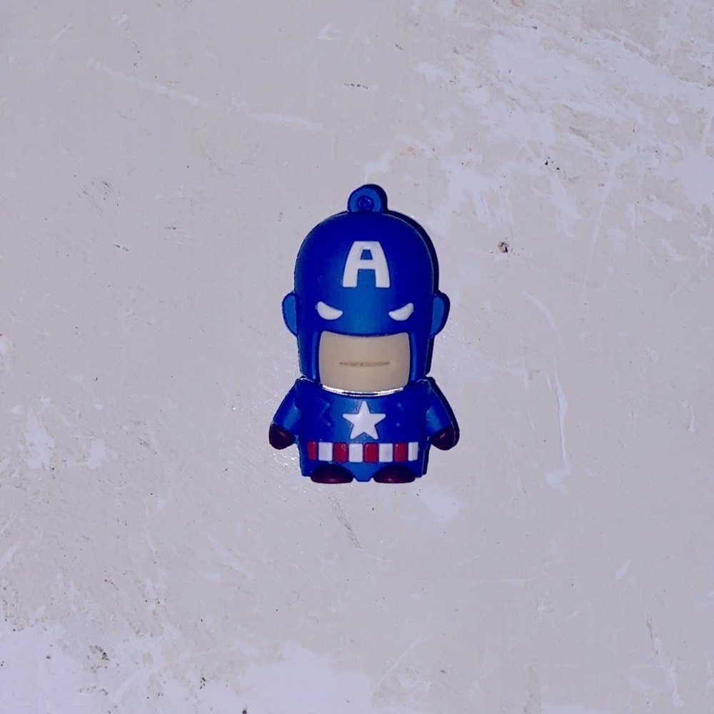 Captain America 🇺🇸 Marvel Comics Universe USB stick / key chain charm unisex‌‍